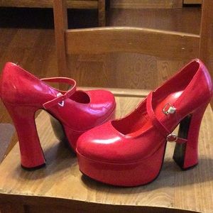 Platform Mary Janes size 7-8